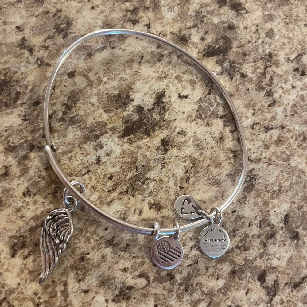 Alex and Ani 
Silver Angel Wing Bracelet